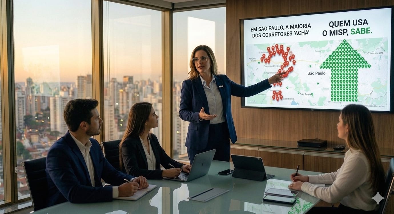 Apresentação MISP — Em São Paulo, a maioria dos corretores 'acha'. Quem usa o MISP, sabe.